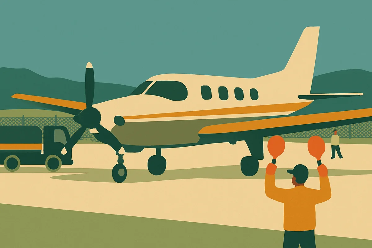 Klein anfangen: Mit einer neunsitzigen Propellermaschine beginnt in der Simulation deine Fluggesellschaft – mit genau so einer Maschine starten auch in Wirklichkeit viele Regionalfluglinien.