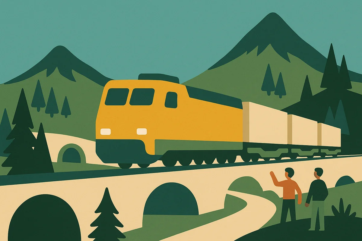 Die Alternative zur Kolonne: Güterzüge queren die Alpen – künftig durch den Brenner-Basistunnel, das längste Tunnelprojekt Europas.